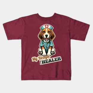 Beagle Nurse Kids T-Shirt